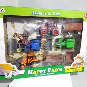 Farm Tractor Truck & Trailer Set